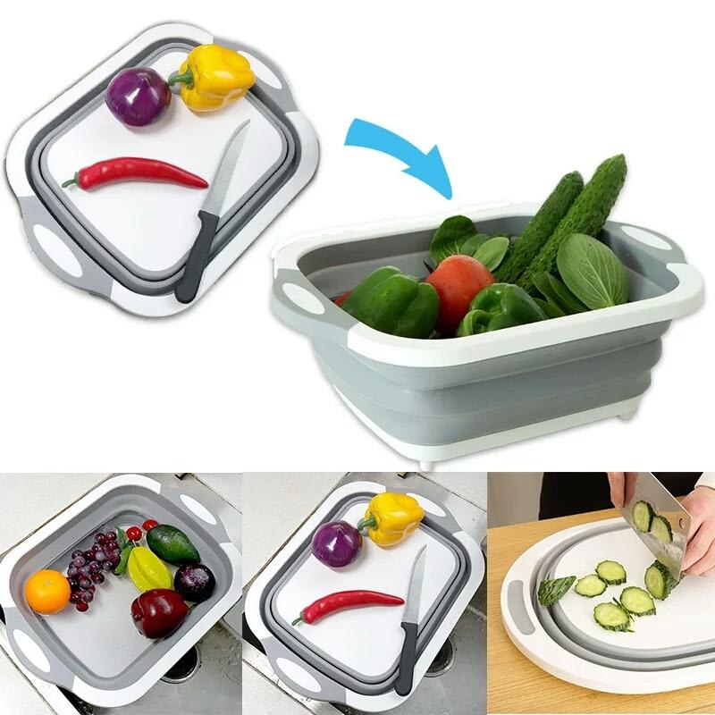 COLADOR PLEGABLE CON TABLA PARA CORTAR + GRATIS obsequio