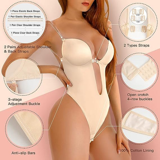 Faja Moldeadora, sin espalda, Brasier integrado, sin costuras