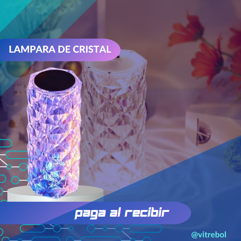 LAMPARA LED 3D RECARGABLE TACTIL