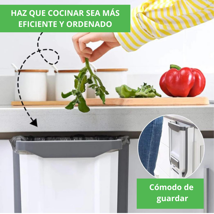 🚮Cubo de basura plegable + GRATIS FUNDAS MULTIFUNCIONALES