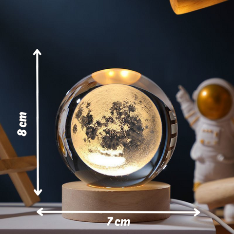 LÁMPARA LED CRISTAL 3D