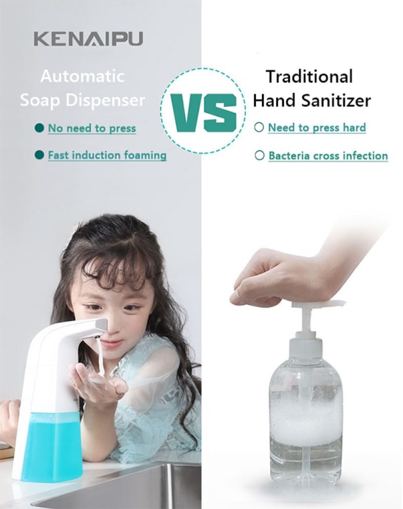 Dispensador Jabón Inteligente +  GRATIS spray liquido