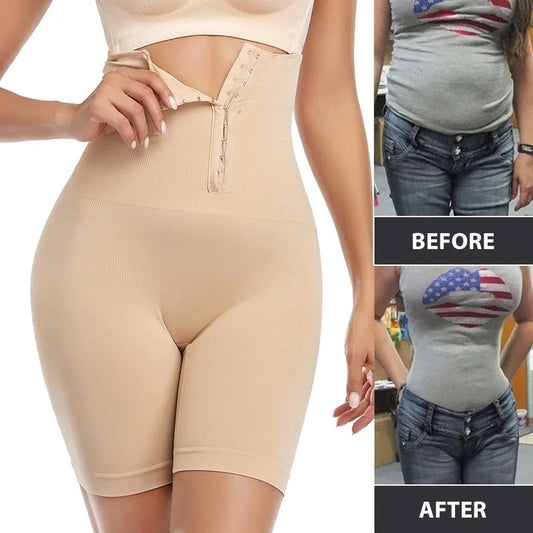 FAJA  DOBLE COMPRESION CON BROCHE+parche adelganzante Slim