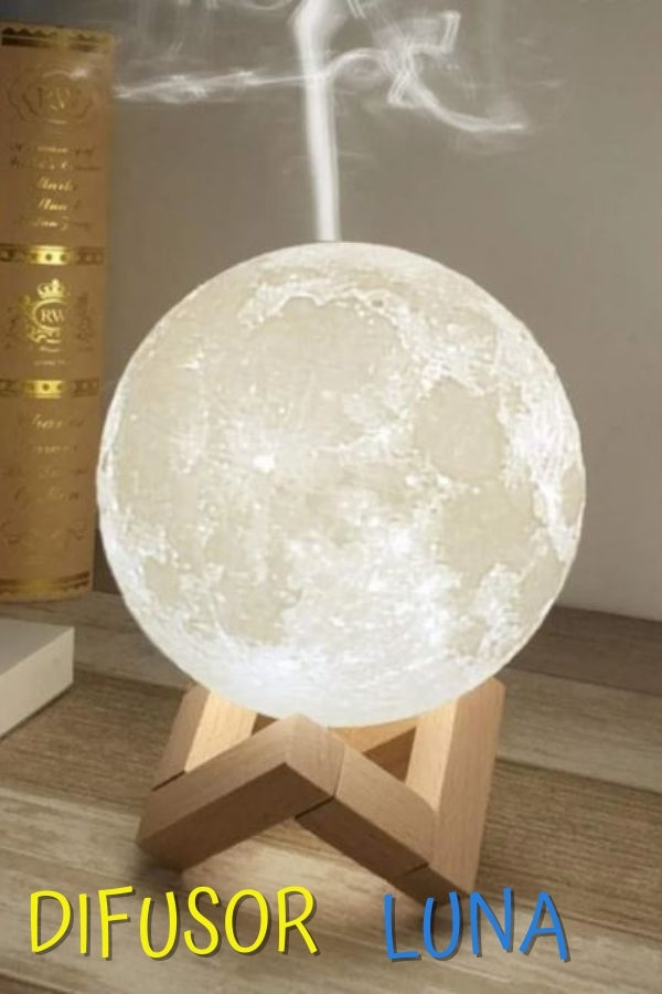 x2  lampara Difusor Aromatizante en Forma Luna